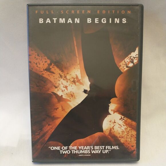 Batman Begins Full-screen Edition DVD Christian Bale, Morgan Freeman, Holmes - Picture 1 of 5